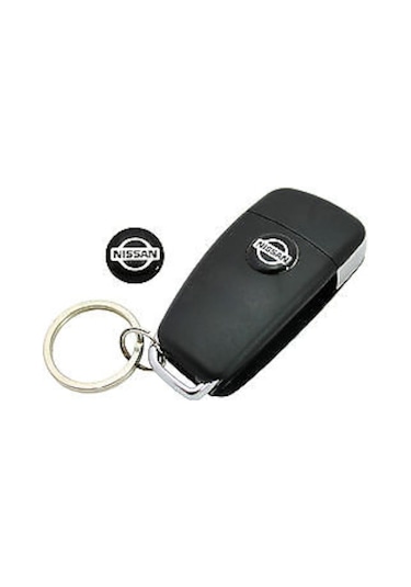 Nissan Oto Anahtar 3M Metal Alaşım Logo 2Li Set