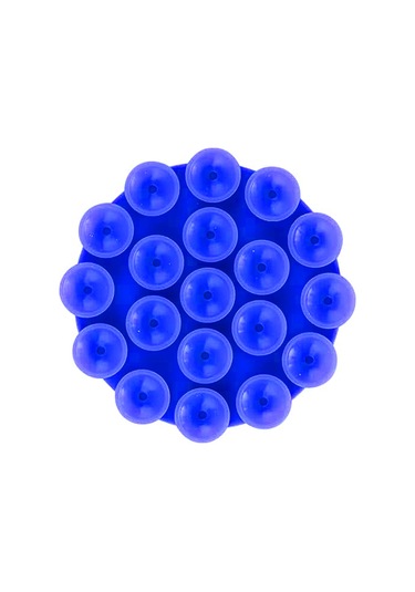 Forzacase Çift Taraflı Silikon Vakumlu Eller Serbest Cep Telefon Tutacağı Yuvarlak - Fc1108 Mavi