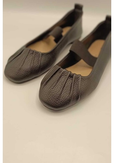 Hazal Siyah Deri Babet Siyah