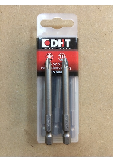 Dht Ph2 Pz2 Vida Sıkma Ucu Mıknatıslı Yıldız Bits Çelik Uç 75 Mm