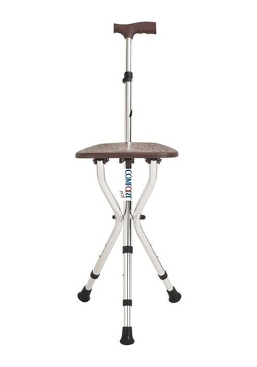Medikaltec Comfort Plus Dm-74 Oturaklı Baston Yüksekliği Ayarlanır