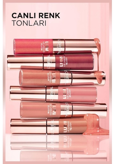 L'Oréal Paris Lumi Blush Likit Allık Glowy True Rose