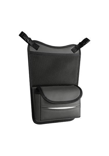 Koltuklar Arası Araba Düzenleyici Çok Fonksiyonlu Saklama Çantası Ön Ve Arka Çift Kullanım Mendil Kutusu Gri