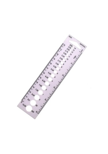 Örgü Şişleri İçin Ölçüm Cetveli Pratik Örgü Şişleri Ölçü Tablosu