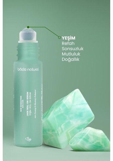 Bade Natural Yeşim Roll On Sıkılaştırıcı Yüz Masaj Serumu 10 ML