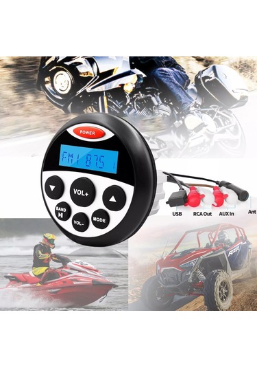 Guzare Gr304 Su Geçirmez Bluetooth Marin Stereo Radyo