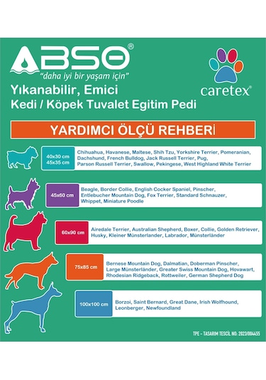 Caretex Yıkanabilir Kedi Köpek Çiş Pedi Beyaz 75 x 85 CM