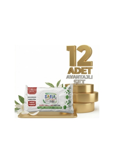 Safia Yüzey Temizleme Havlusu 12x50 Adet 50'li Set