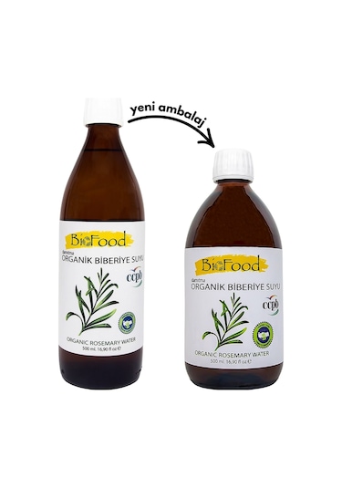 BioFood Damıtma Organik Biberiye Suyu 500 ML