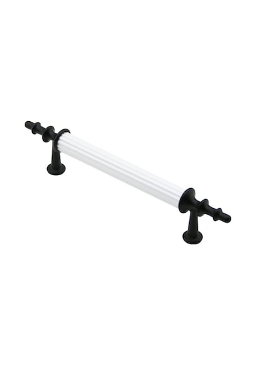 10 Adet Beyaz - Siyah Boru Kulp 9.6cm 5250 Çok Renkli