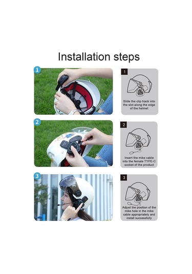 Lx1 Motosiklet Yarım Kask Su Geçirmez Kablosuz 5.3 Bluetooth Kulaklık, Sürüm: İngilizce Klasik Mavi