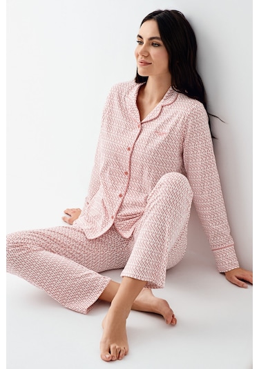 Pierre Cardin Kadın Pembe Gömlek Pijama Pc9081-s-v1 Pembe