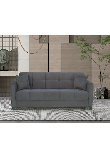 Atlas S 3'lü Kanepe - Antrasit