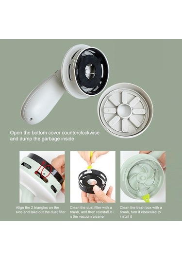 Novahub Kablosuz Mini El Süpürgesi - Usb Şarjlı, Taşınabilir, Kısa Temizlik