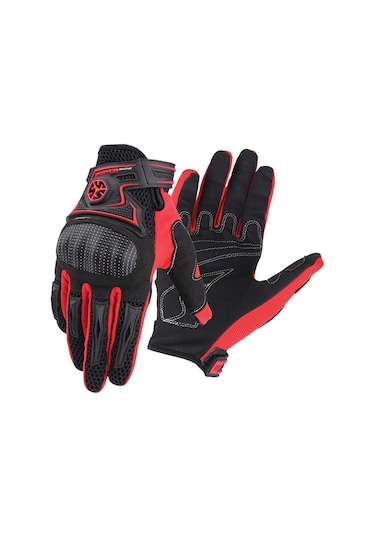 Scoyco Mc23 Yazlık Korumalı Eldiven Kırmızı Siyah