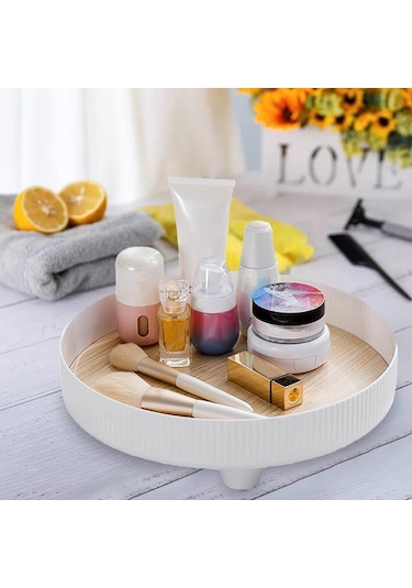 Suntek Vanity Tepsi Takı Yatak Odası Dresser Parfüm Beyaz Beyaz