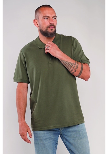 Gabria Polo Yaka Erkek T-shirt Haki