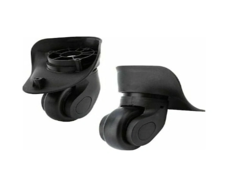 Fastbuy 2 Adet Siyah Sessiz Seyahat Çantası Tekerlek Aksesuarı, Pp+pet Malzeme, 300 Gr Ağırlık -