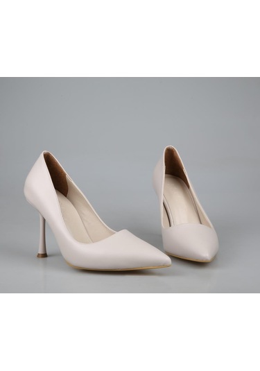 Feles 070-1321 Ten Rengi Kadın Topuklu Ayakkabı Ten Rengi