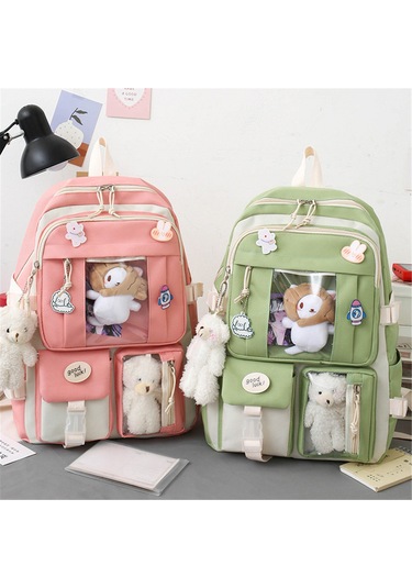 Youtek 5 Parçalı Şık Öğrenci Çantası Seti - Büyük Kapasiteli, Dayanıklı Ve Çok Fonksiyonlu Not: Başlık 113 Karakter Sınırına Uygun Olarak Düzenlenmiştir Yeşil