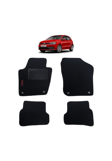 Rizline Volkswagen Polo 6r 2009-2016 Halı Paspas Kırmızı Yazılı