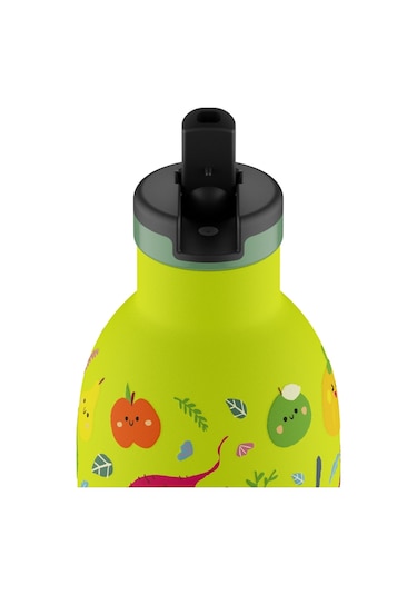 Clima Bottle Veggie Friends Pipetli Paslanmaz Çelik Termos 330 Ml Açık Yeşil