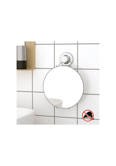 Teknotel Delme Vida Matkap Yok! Vakumlu Banyo Aynası Krom Dm230 Krom