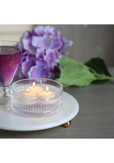 Akayev Mermer 28 CM Rose Gold Boncuk Ayaklı Beyaz Yuvarlak Sunuml