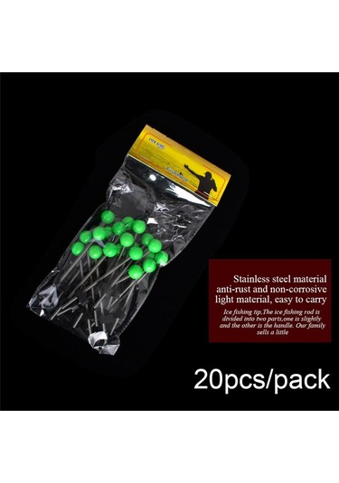 20 Adet/paket Kış Buz Olta Üst Cw 2.0-10.0g Mini Olta Taşınabilir Mücadele 75mm-90mm Buz Olta Takımı 70mm-c.w 4.0-6.0g-20pcs