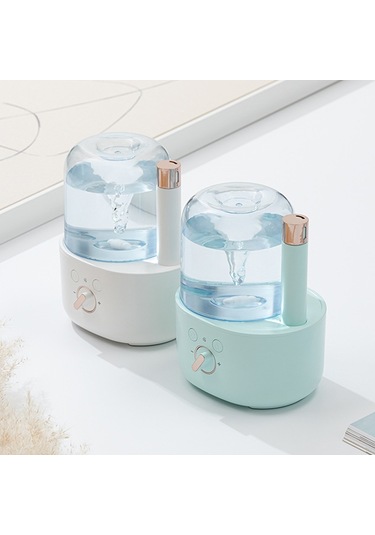 Gece Işığı İle Büyük Kapasiteli Nemlendirici Aromaterapi Makinesi Ev Otomatik Koku Püskürtücü Beyaz