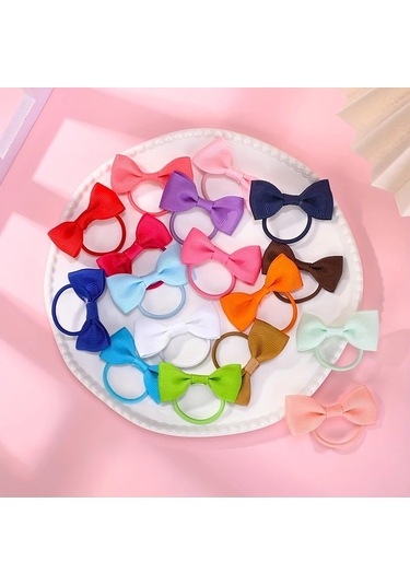 Willowhaven Genç Kızlar İçin 10'lu Paket Kurdeleli Saç Lastiği - Yumuşak Ve Kaymaz A-kahverengi A-kahverengi