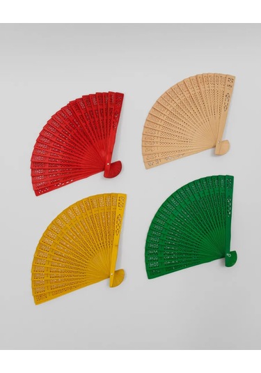 Tizi Klasik Katlanır Bambu Yelpaze 341787219