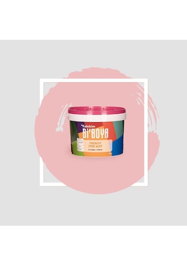 Bi Boya İpek Mat Trendy 2.5 L Pembe İnci