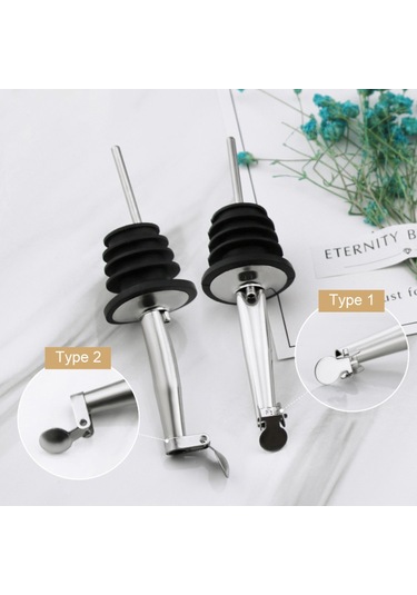 Vkemall 304 Paslanmaz Çelik Şarap Bira Likör Zeytinyağı Dispenser Kauçuk Tıpa Döküm Ucu