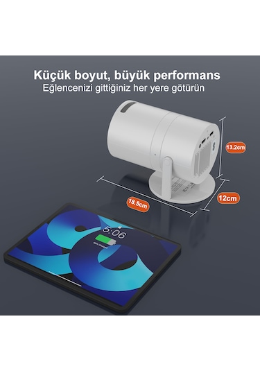 Magazashop HY300 UltraHD Projeksiyon Cihazı Beyaz