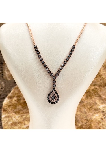 Elmas Montür Rosegold Özel Üretim Gümüş Set Takım - Lvrset16 Rose Gold