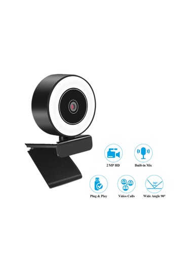 Youtek 1080p Otomatik Odaklı Web Kamerası - Düşük Işıkta Aydınlatma, Mikrofonlu, Sürücü Gerektirmeyen Canlı Yayın Ve Konferanslar İçin