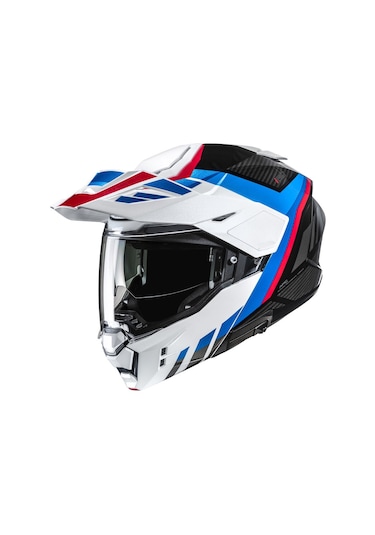 Hjc İ80 Imes Mc21 Çene Açılır Motosiklet Kaskı Mavi Beyaz Kırmızı