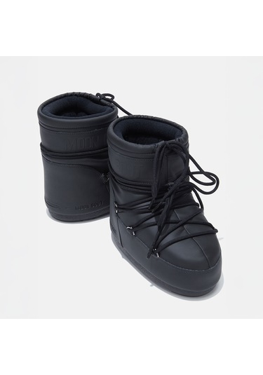 N001 Black Bot Kar Erkek Diğer 80d1409380-n001 Moon Boot Icon Low Rubber Black Siyah