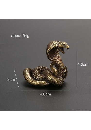 Antik Bronz Kobra Heykeli Süs Zodyak Yılan Minyatür Figürler Bakır Masaüstü Dekorasyon Çay Evcil Hayvan Dekor Aksesuarları Zanaat