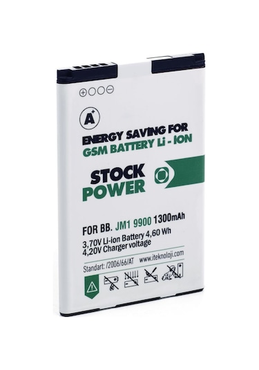 Blackberry Bb J-M1 / 9900 1300 Mah Stock Power Batarya