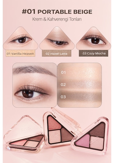 Clıo Essential Shadow Tap 01 Portable Beige