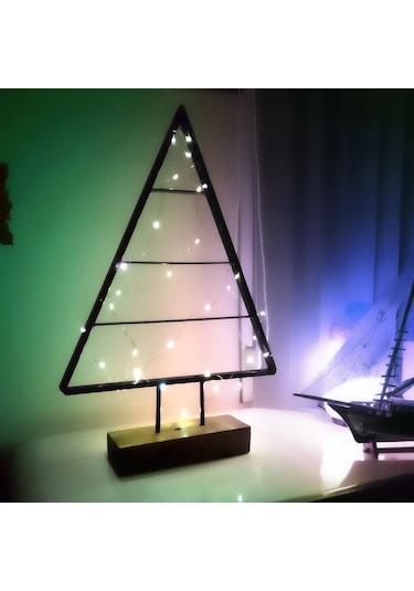Yılbaşı Çam Ağacı Işıklı Ledli Metal Yeni Nesil