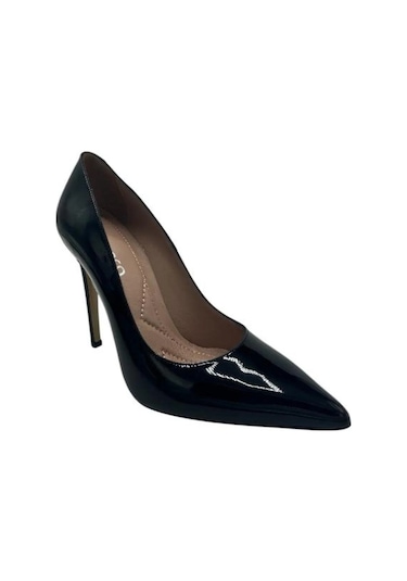 Kemal Tanca 871 9261 Kadın Topuklu Stiletto Siyah Rugan