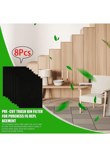 Homyl 8x Mutfak Filtreleri, Filtreler Yedek Parçalar Yedekler Siyah