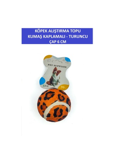 Zetconcept Kumaş Kaplamalı Köpek Alıştırma Topu 6 Cm Çap Dayanıklı - Tenis Topu Sertliğinde