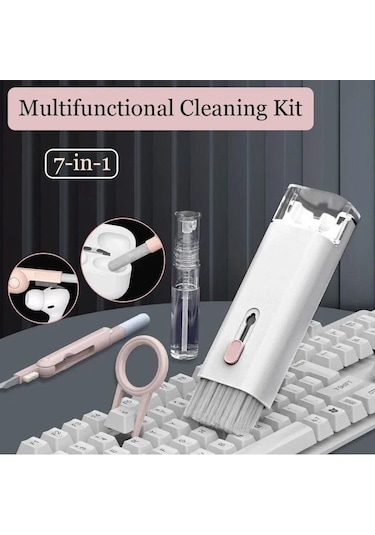 7 İn 1 Klavye Airpods Uyumlu Kulaklık Temizleme Seti Klavye Tuş Çıkarma