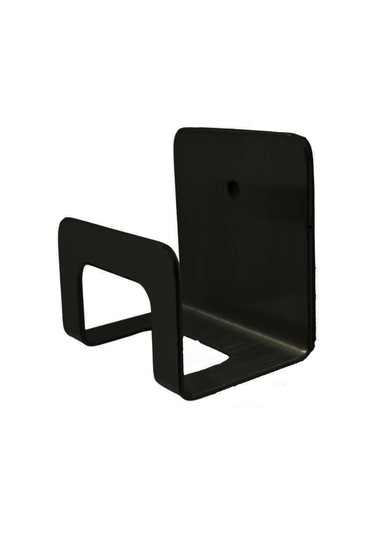 Kendinden Yapışkanlı Sünger Tutucu Mat Siyah 2 Li Paket Siyah