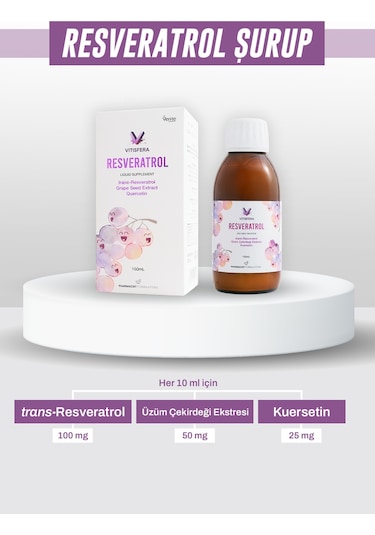 Vitisfera Resveratrol Şurup Orman Meyveleri Aromalı 150  ML