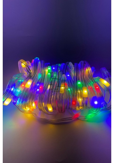 10 Metre Rgb Peri Led Işık Ip64 Dış Mekan Jack Eklemeli Dekoratif Led Işık Yılbaşı Süsü Çok Renkli
